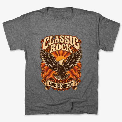 Classic Rock Revival Tee-Men's T-Shirt-Charcoal Heather