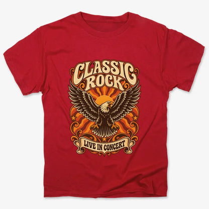 Classic Rock Revival Tee-Men's T-Shirt-Red