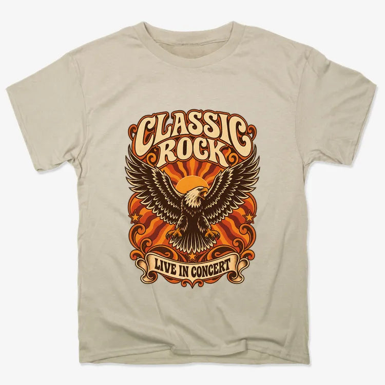 Classic Rock Revival Tee-Men's T-Shirt-Sand