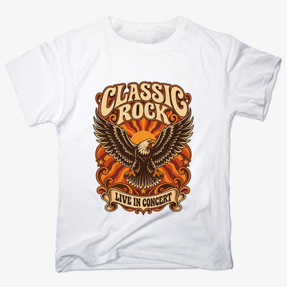 Classic Rock Revival Tee-Men's T-Shirt-White