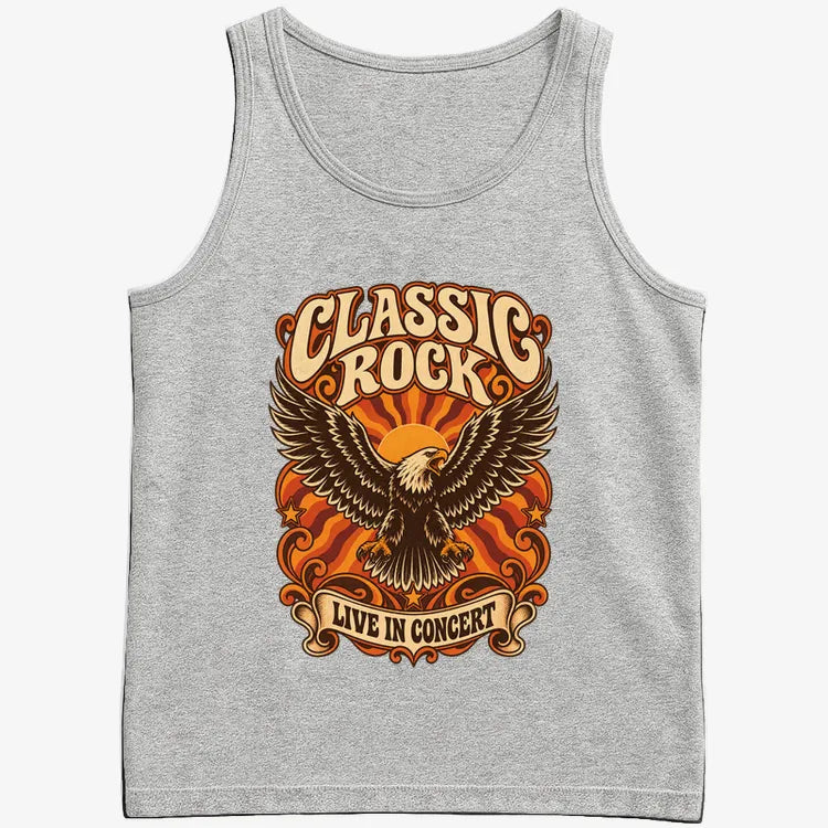 Classic Rock Revival Tee-Men's Tank Top-Gray Heather