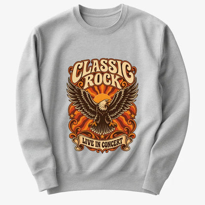 Classic Rock Revival Tee-Sweater-Gray Heather