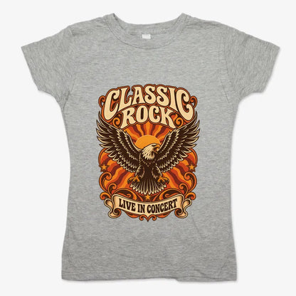 Classic Rock Revival Tee-Women's T-Shirt-Gray Granite
