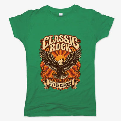 Classic Rock Revival Tee-Women's T-Shirt-Lucky Green