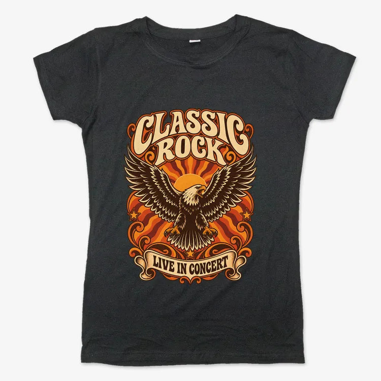 Classic Rock Revival Tee-Women's T-Shirt-Midnight
