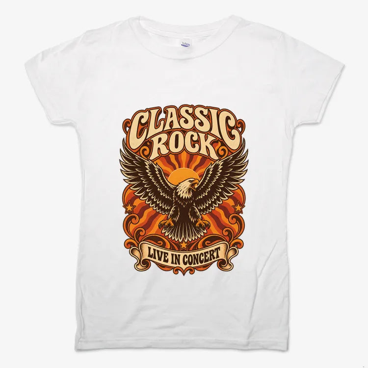 Classic Rock Revival Tee-Women's T-Shirt-Snow