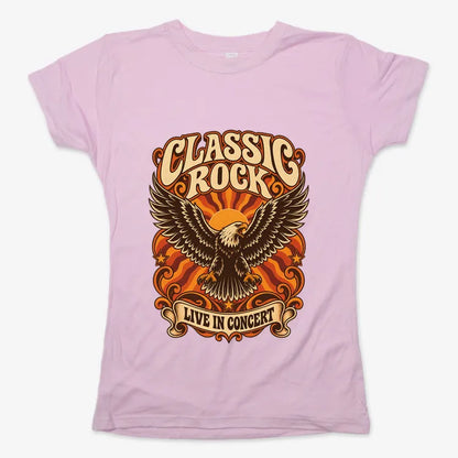 Classic Rock Revival Tee-Women's T-Shirt-Soft Pink