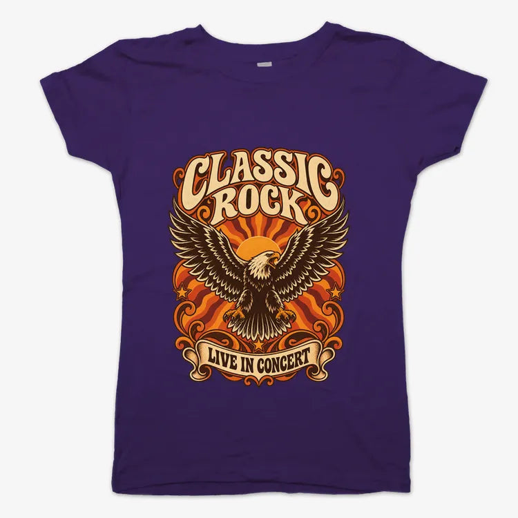 Classic Rock Revival Tee-Women's T-Shirt-Violet