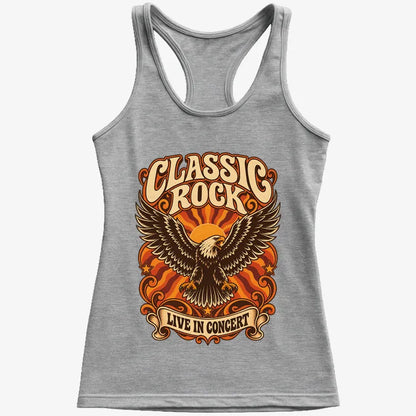 Classic Rock Revival Tee-Women's Tank Top-Gray Granite