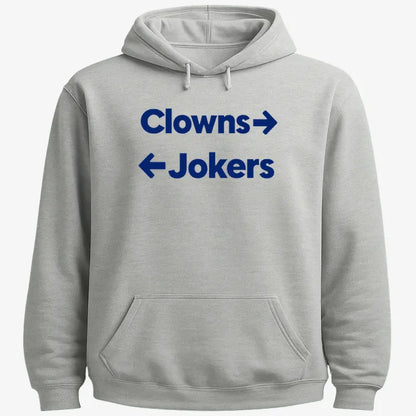 Clowns To The Left Jokers To The Right-Hoodie-Gray Heather