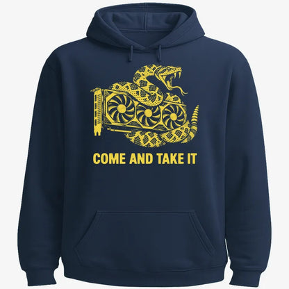 Come And Take It GPU-Hoodie-Navy Blue