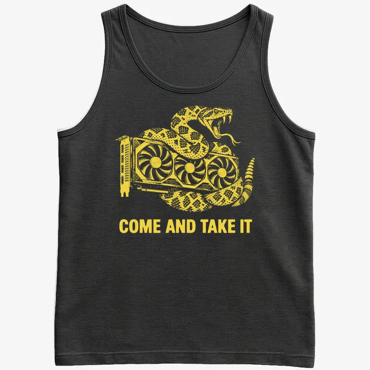 Come And Take It GPU-Men's Tank Top-Black