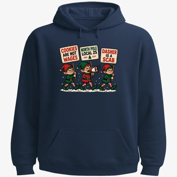 Cookies Are Not Wages-Hoodie-Navy Blue