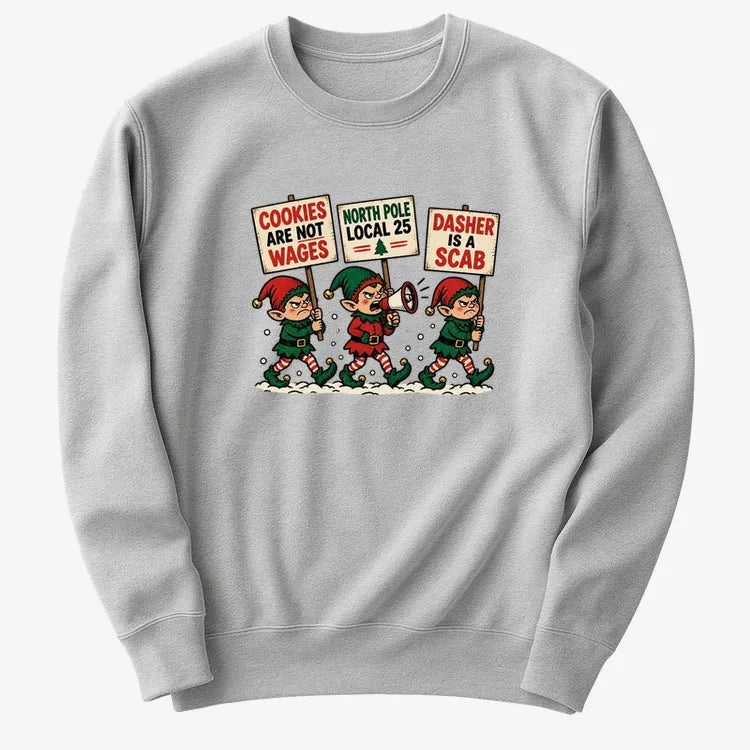 Cookies Are Not Wages-Sweatshirt-Gray Heather