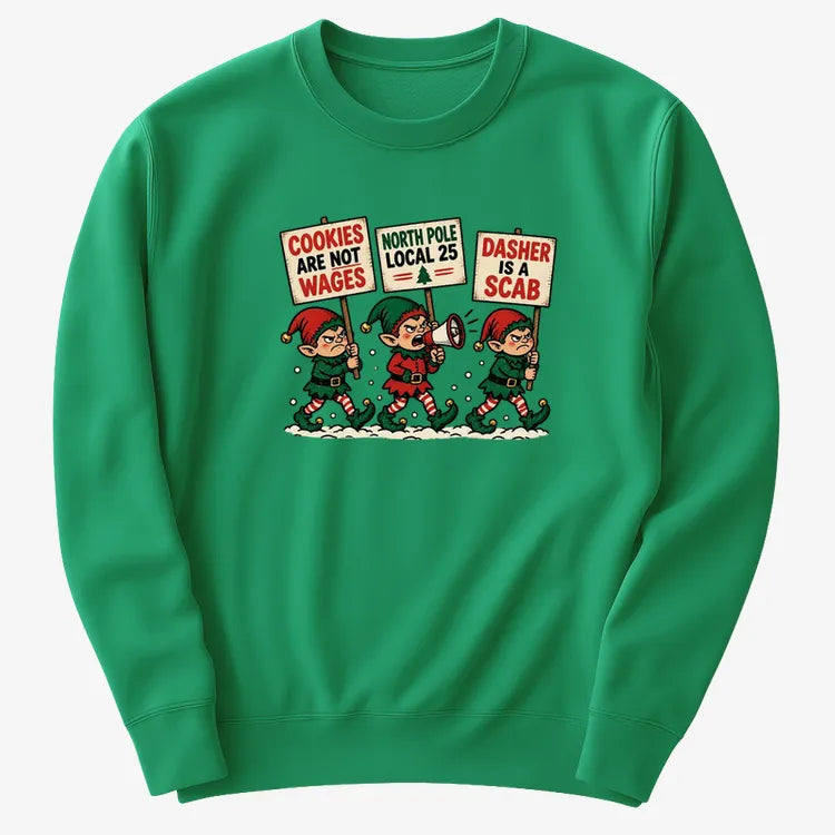 Cookies Are Not Wages-Sweatshirt-Green
