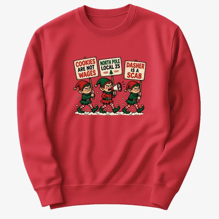 Cookies Are Not Wages-Sweatshirt-Red