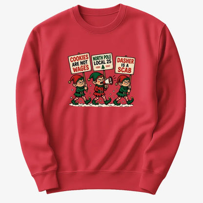 Cookies Are Not Wages-Sweatshirt-Red