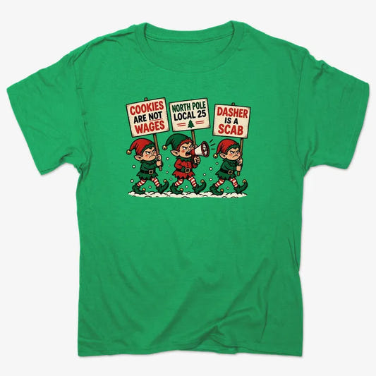 Cookies Are Not Wages-Unisex Heavyweight T-Shirt-Kelly Green Heather
