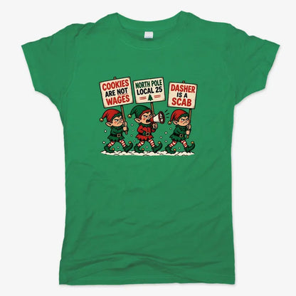 Cookies Are Not Wages-Women's T-Shirt-Lucky Green
