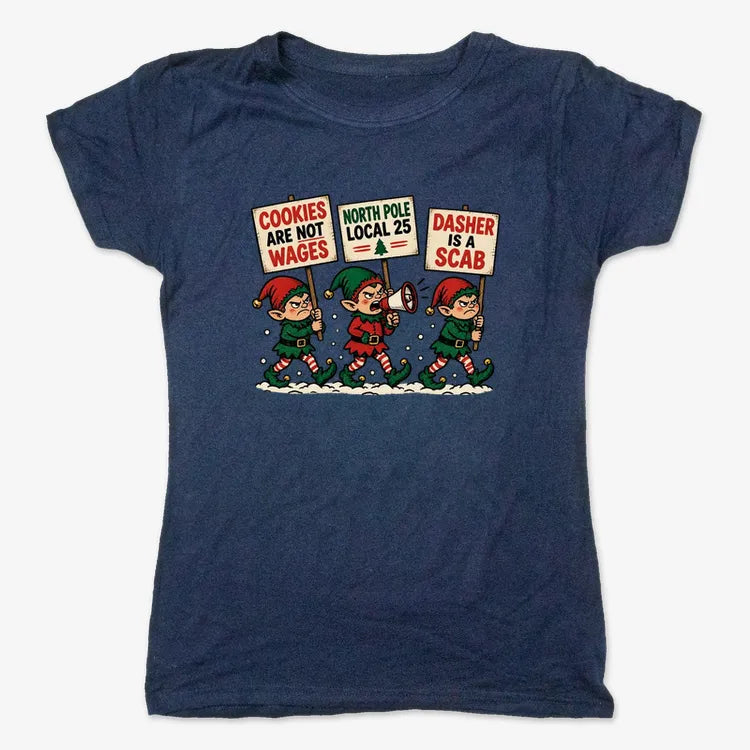 Cookies Are Not Wages-Women's T-Shirt-True Navy