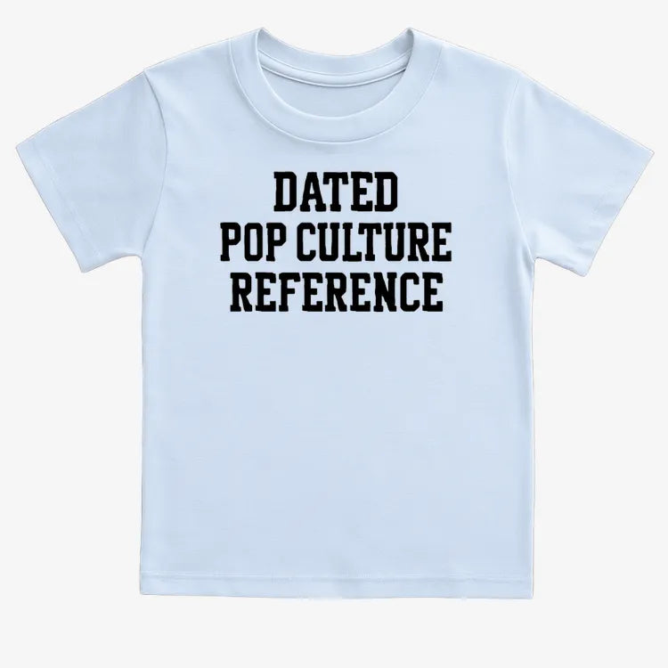 Dated Pop Culture Reference-Kids T-Shirt-Blue