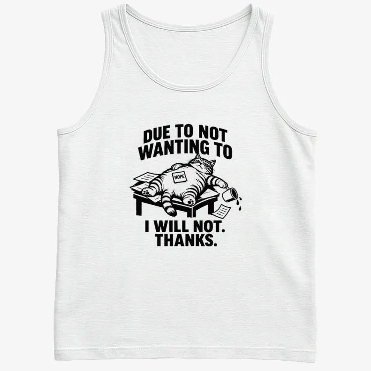 Due to Not Wanting to I Will Not. Thanks.-Men's Tank Top-White