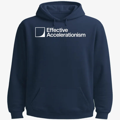 Effective Accelerationism-Hoodie-Navy Blue