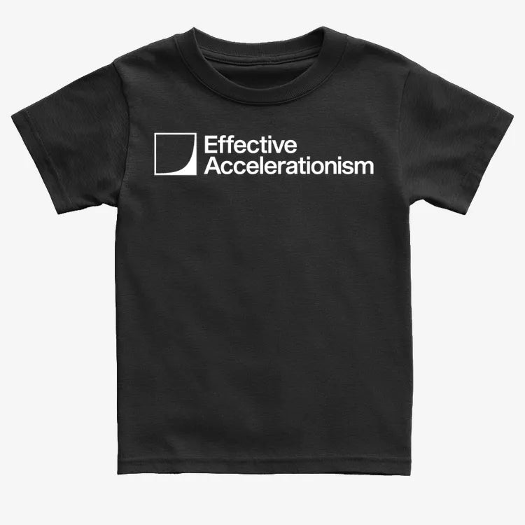 Effective Accelerationism-Kids T-Shirt-Black