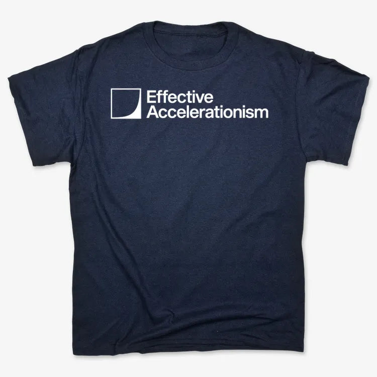 Effective Accelerationism-Men's T-Shirt-Navy Blue