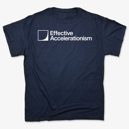 Effective Accelerationism-Men's T-Shirt-Navy Blue
