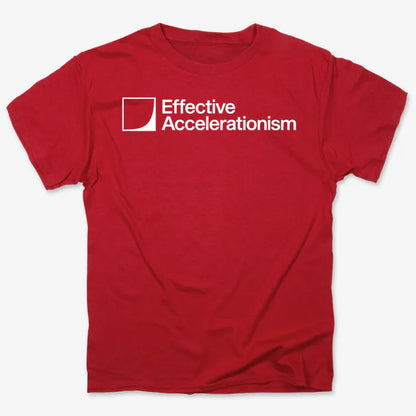 Effective Accelerationism-Men's T-Shirt-Red