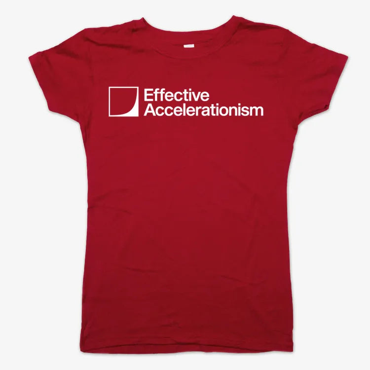 Effective Accelerationism-Women's T-Shirt-Deep Red