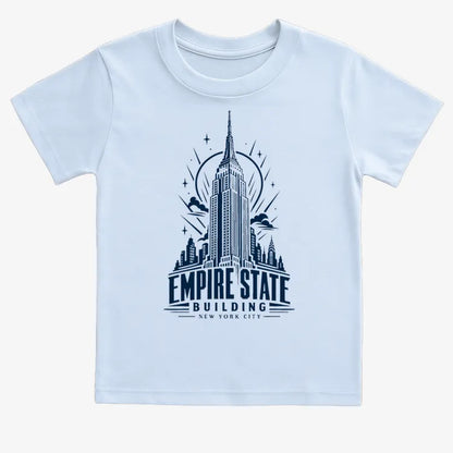 Empire State Building-Kids T-Shirt-Blue