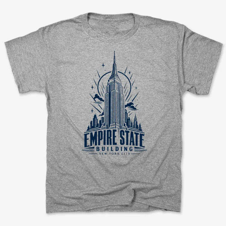 Empire State Building-Men's T-Shirt-Gray Heather
