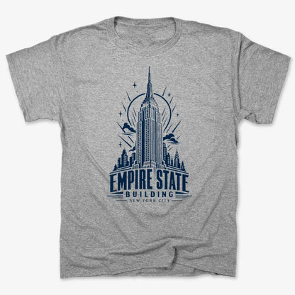 Empire State Building-Men's T-Shirt-Gray Heather