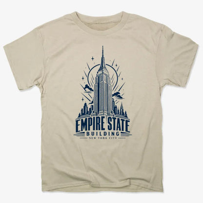 Empire State Building-Men's T-Shirt-Sand