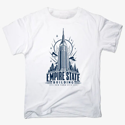 Empire State Building-Men's T-Shirt-White