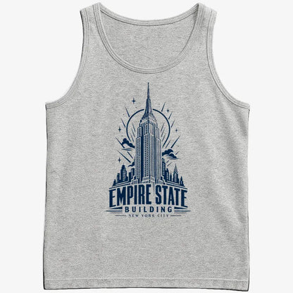 Empire State Building-Men's Tank Top-Gray Heather