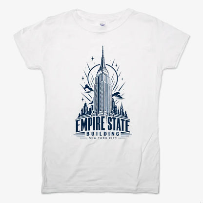 Empire State Building-Women's T-Shirt-Snow