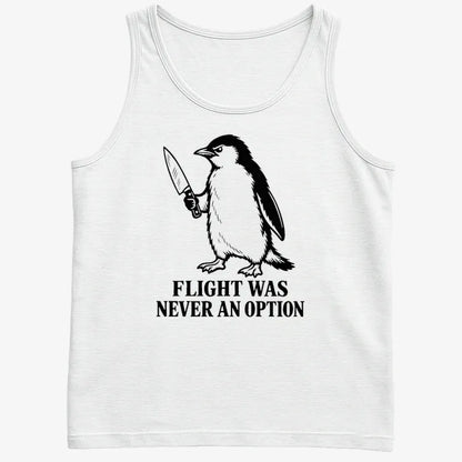 Flight Was Never An Option Penguin-Men's Tank Top-White