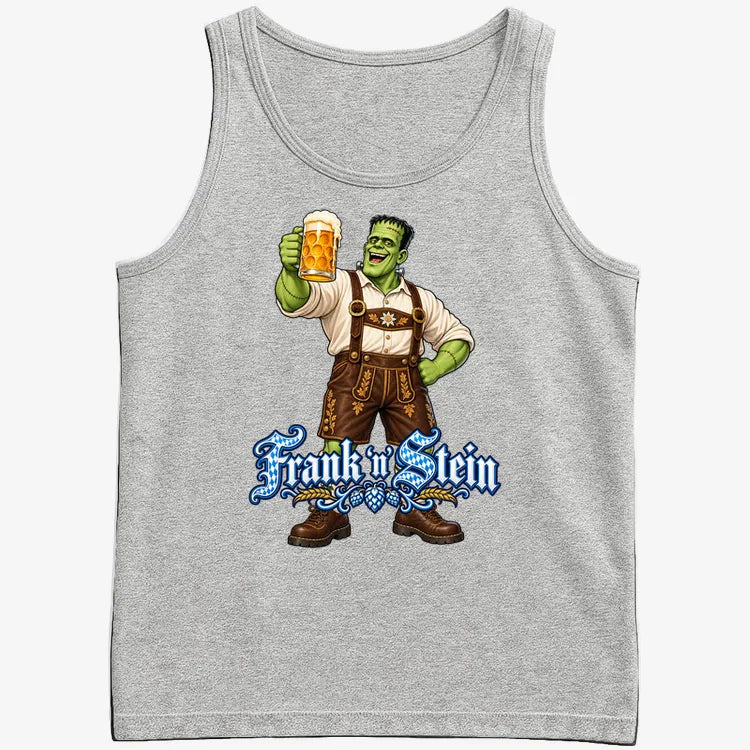 Frank 'n Stein-Men's Tank Top-Gray Heather