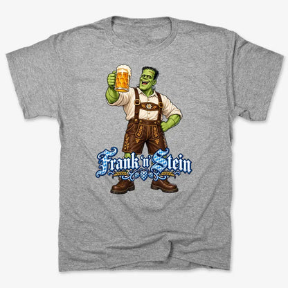 Frank 'n Stein-Unisex Heavyweight T-Shirt-Heather Gray