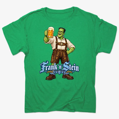 Frank 'n Stein-Unisex Heavyweight T-Shirt-Kelly Green Herather