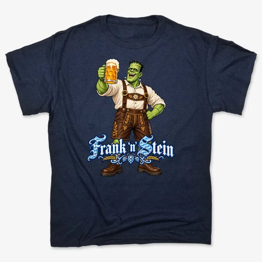 Frank 'n Stein-Unisex Heavyweight T-Shirt-Navy Blue