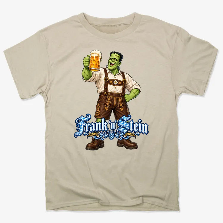Frank 'n Stein-Unisex Heavyweight T-Shirt-Sand
