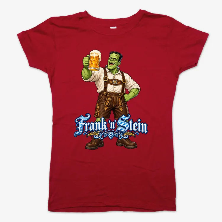Frank 'n Stein-Women's T-Shirt-Deep Red