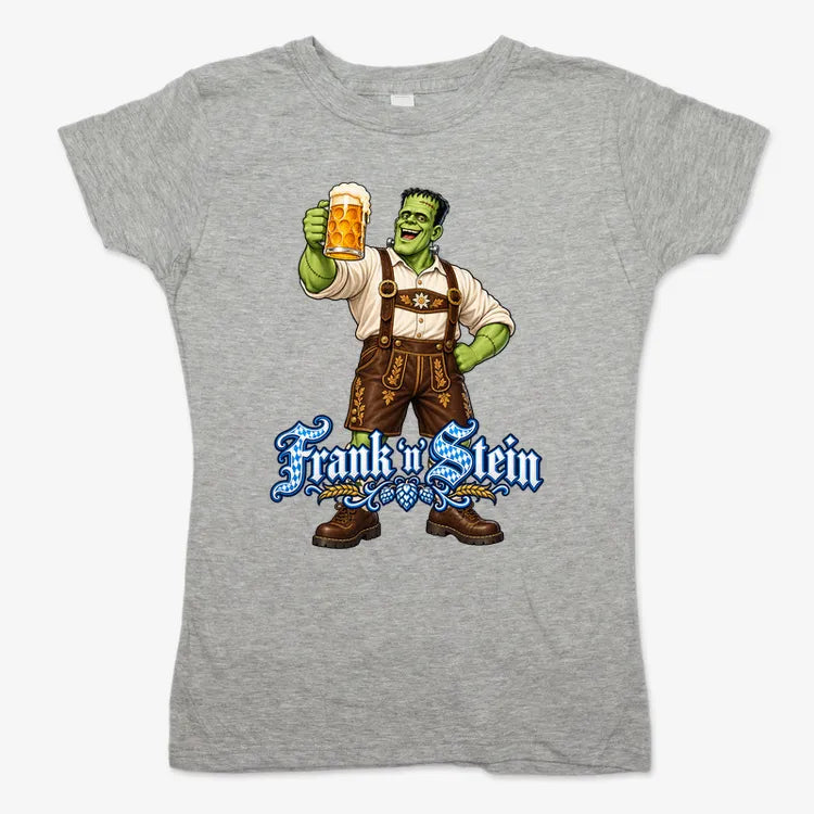 Frank 'n Stein-Women's T-Shirt-Gray Granite