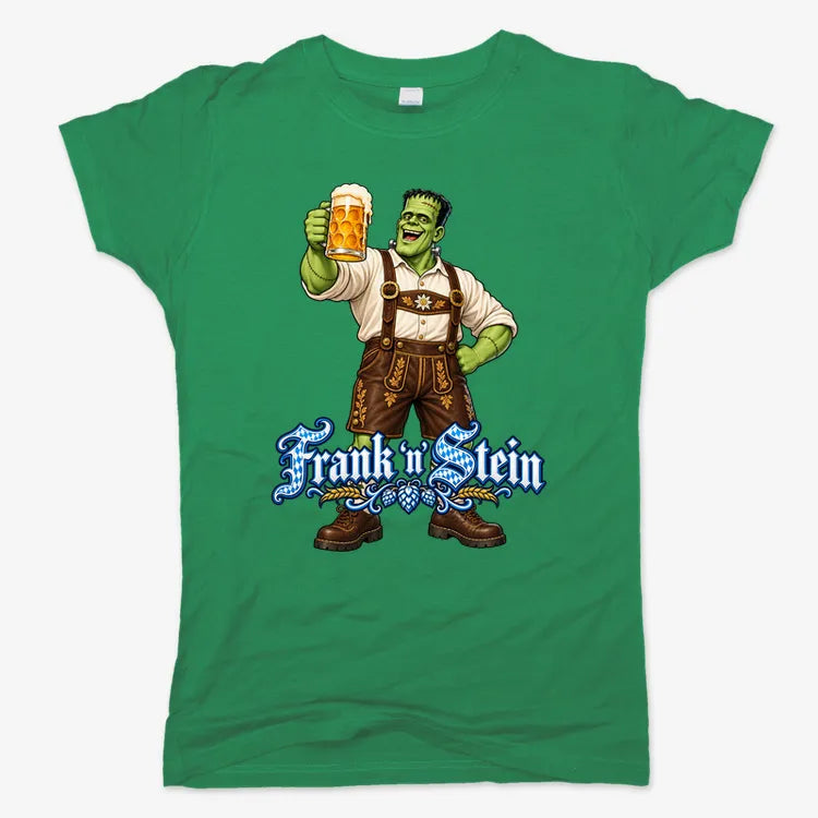 Frank 'n Stein-Women's T-Shirt-Lucky Green