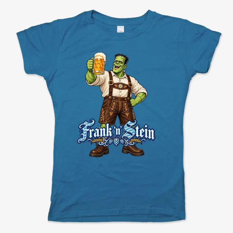 Frank 'n Stein-Women's T-Shirt-Sky Blue