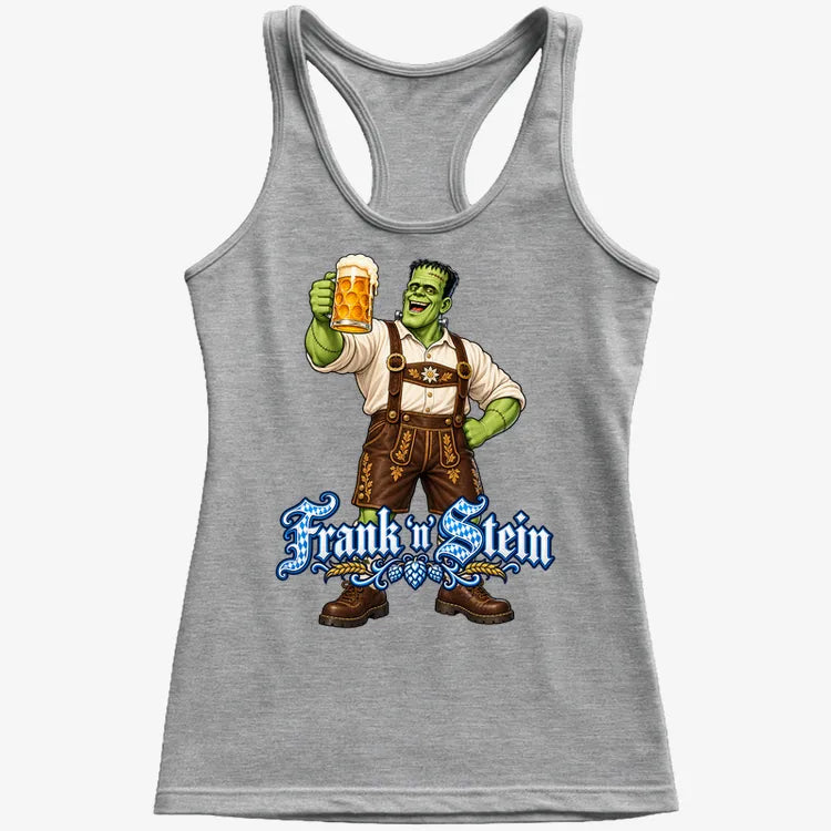 Frank 'n Stein-Women's Tank Top-Gray Granite